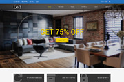 Loft Responsive Bootstrap Site Theme, a Bootstrap Template by IceTemplates (Thumbnail 1 of 3)