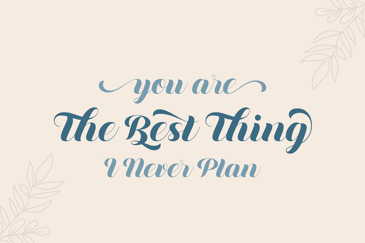 Diskanila - Romantic Script Font, a Script Font by Ekahermawan (Photo 2 of 14)