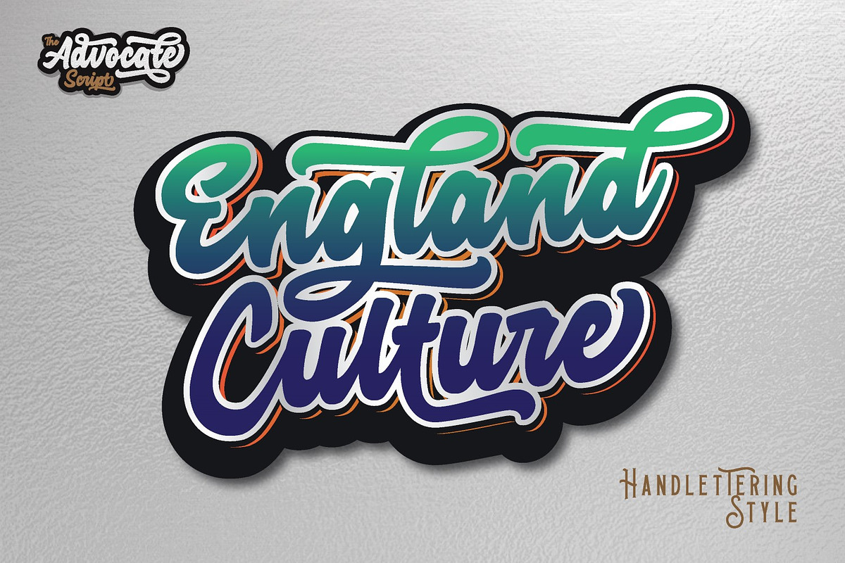 Advocate Script 4 Style + Extras, a Script Font by Masanis (Photo 13 of 15)