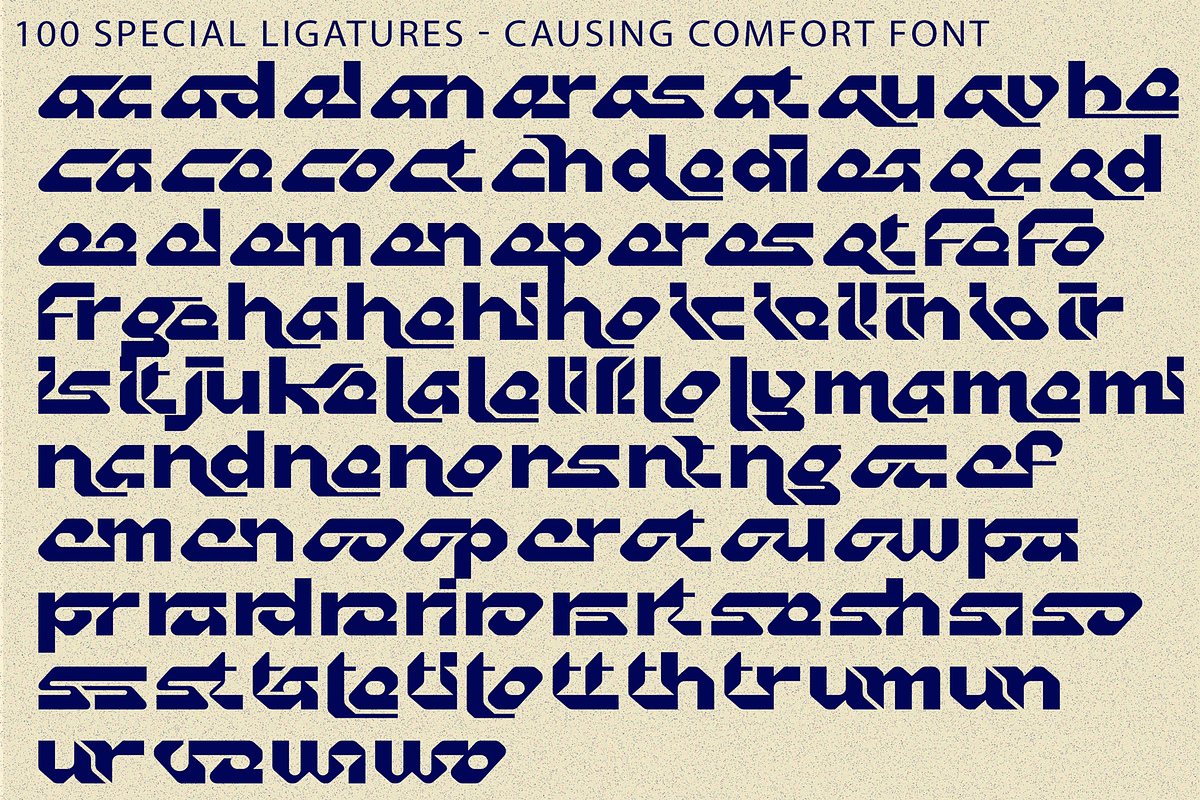 Causing Comfort - Sci-fi Font, a Sans Serif Font by 177Studio (Photo 8 of 8)