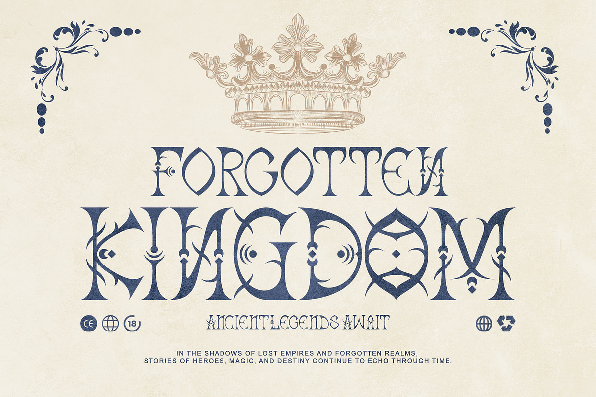 Eldrune - Fantasy Serif Font, a Serif Font by Letterara (Photo 2 of 14)