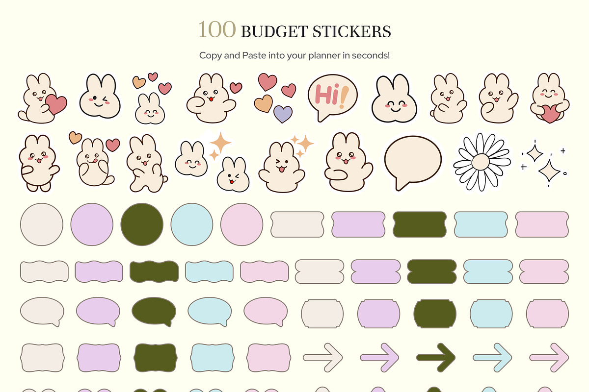 Boho Digital Budget Planner, a Templates & Theme by Digital_Mind (Photo 10 of 10)