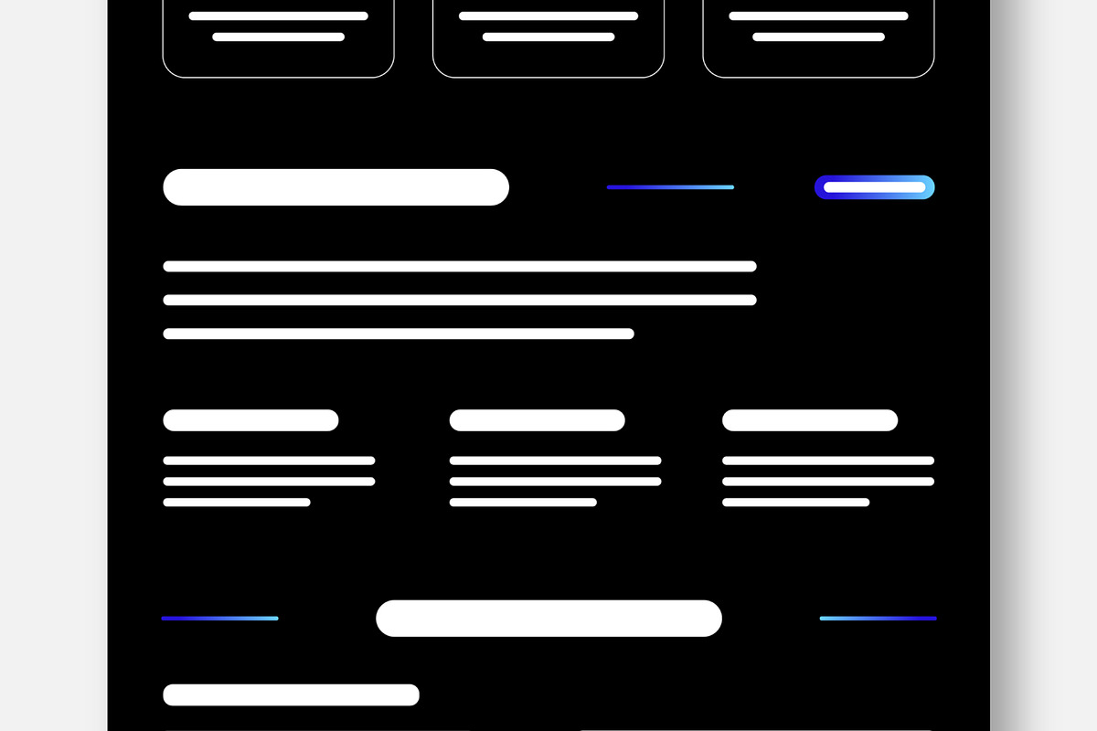 Crypto Landing Page Wireframe, a Landing Page Template by CreativeShaper (Photo 4 of 5)
