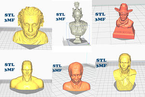 Famous Busts 3d Print Models