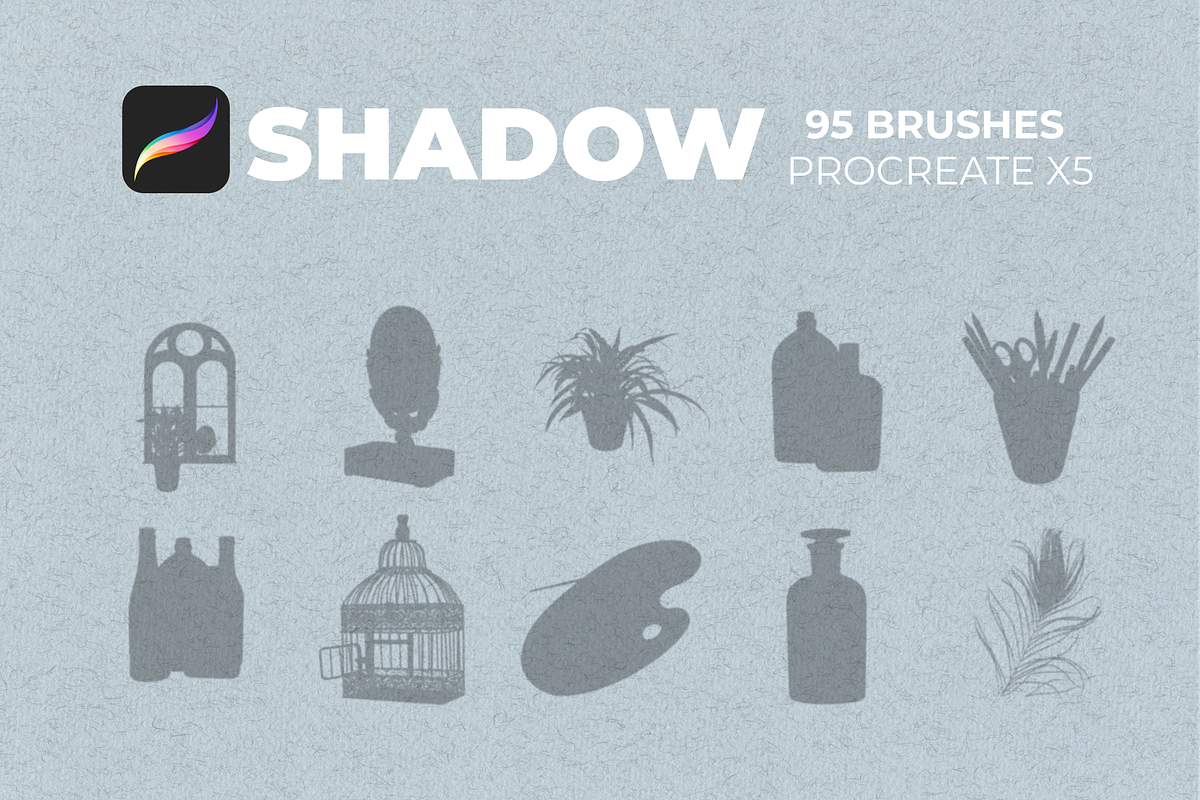 95 Shadows for PROCREATE, a Brush Add-On by Graphics Resources (Photo 13 of 13)