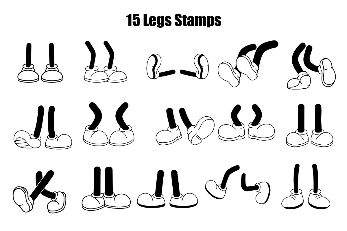 Character Builder Stamps - Procreate, a Brush Add-On by aivos (Photo 7 of 9)