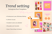 Trendsetter Instagram Post Templtes, a Social Media Template by Hell Yeah Designs (Thumbnail 2 of 7)