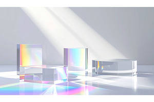 Transparent crystal blocks with, an Abstract Photo by Igor Tichonow