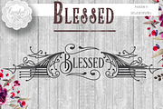 Blessed SVG Vintage Logo, a Branding & Logo Template by SparkalDesigns (Thumbnail 2 of 2)