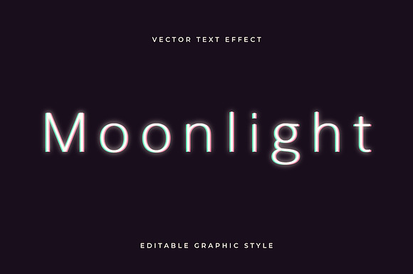 Minimal Glow Text Effect preview 3