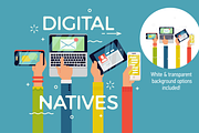Digital Natives, a Person Illustration by Masha Tace (Thumbnail 1 of 2)