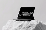 Tablet Mockup on White Stone, a Mac Mockup by rodrigofkaminski (Thumbnail 3 of 4)