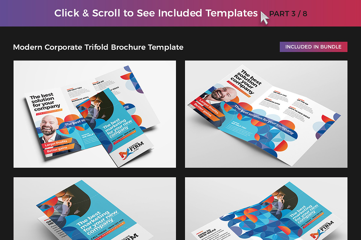 75 Trifold Brochure Templates Bundle, a Brochure Template by BrandPacks (Photo 5 of 11)
