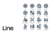 Tire Icon Set, a Duotone Icon by Eklip Studio (Thumbnail 3 of 4)