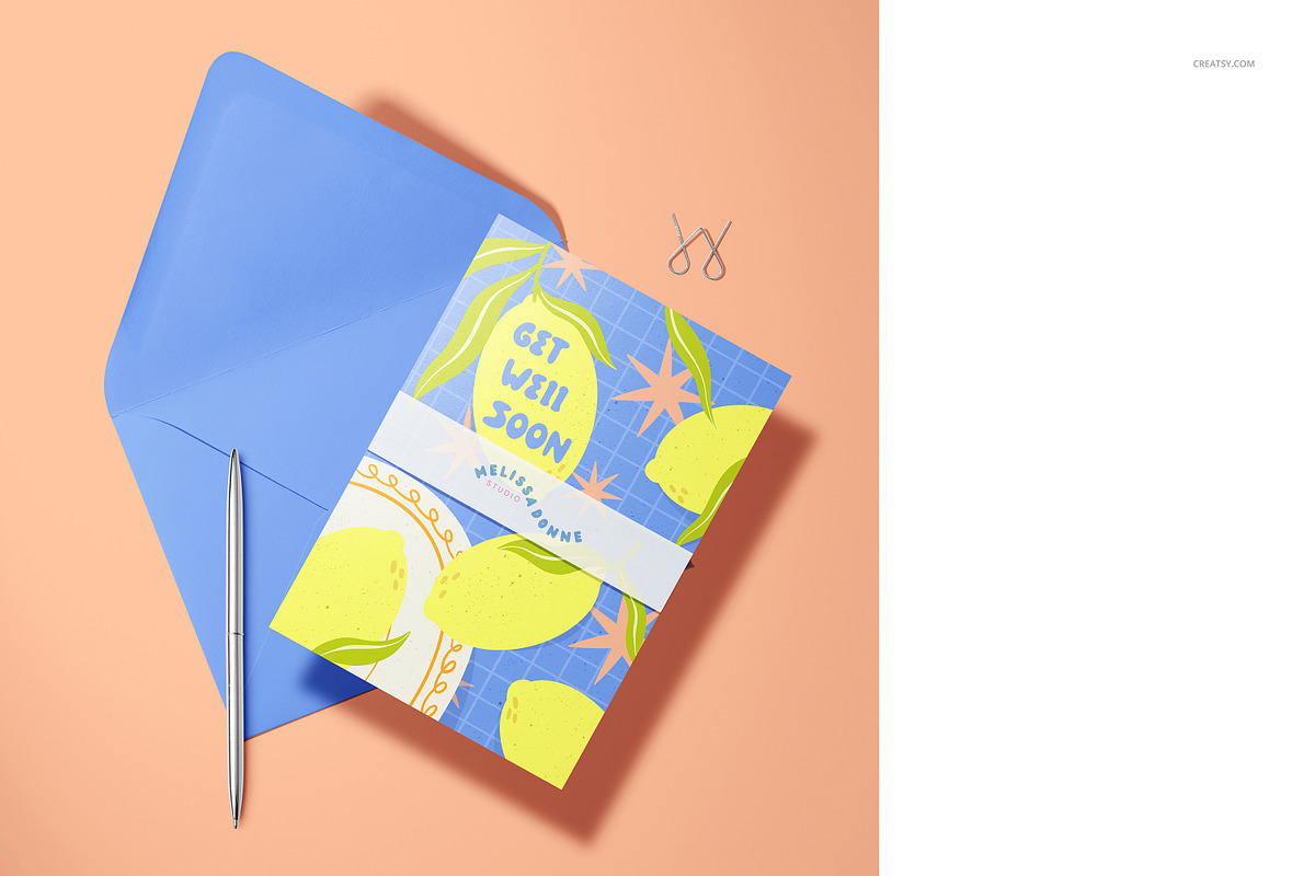 A5 Cards Mockup Set, a Merchandise Mockup by creatsy5 (Photo 13 of 17)