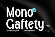 Mono Gaftety - Brand Identity Font, a Sans Serif Font by QR Design Studio (Thumbnail 1 of 15)