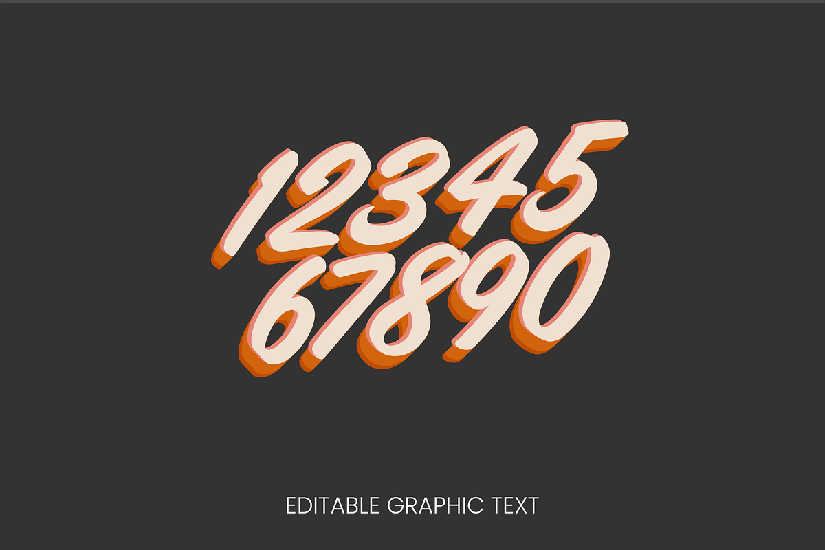 Vintage Script 3D Text Effect preview 2