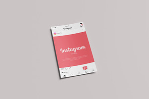 Paper Mockup For Instagram Post