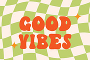 Happy vibe is a groovy decorative fo, a Handwritten Font by Brown Cupple (Thumbnail 3 of 5)