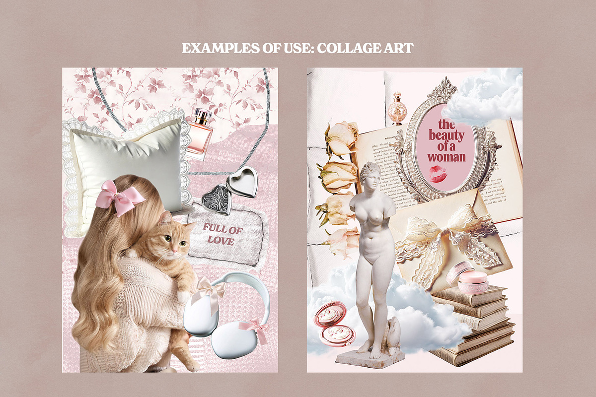 Coquette core Cottage Collage Pack, an Object Graphic by Marie T (Photo 8 of 10)