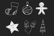 Doodle Christmas Brushes, Procreate., a Brush Add-On by Lucrumplus (Thumbnail 3 of 4)