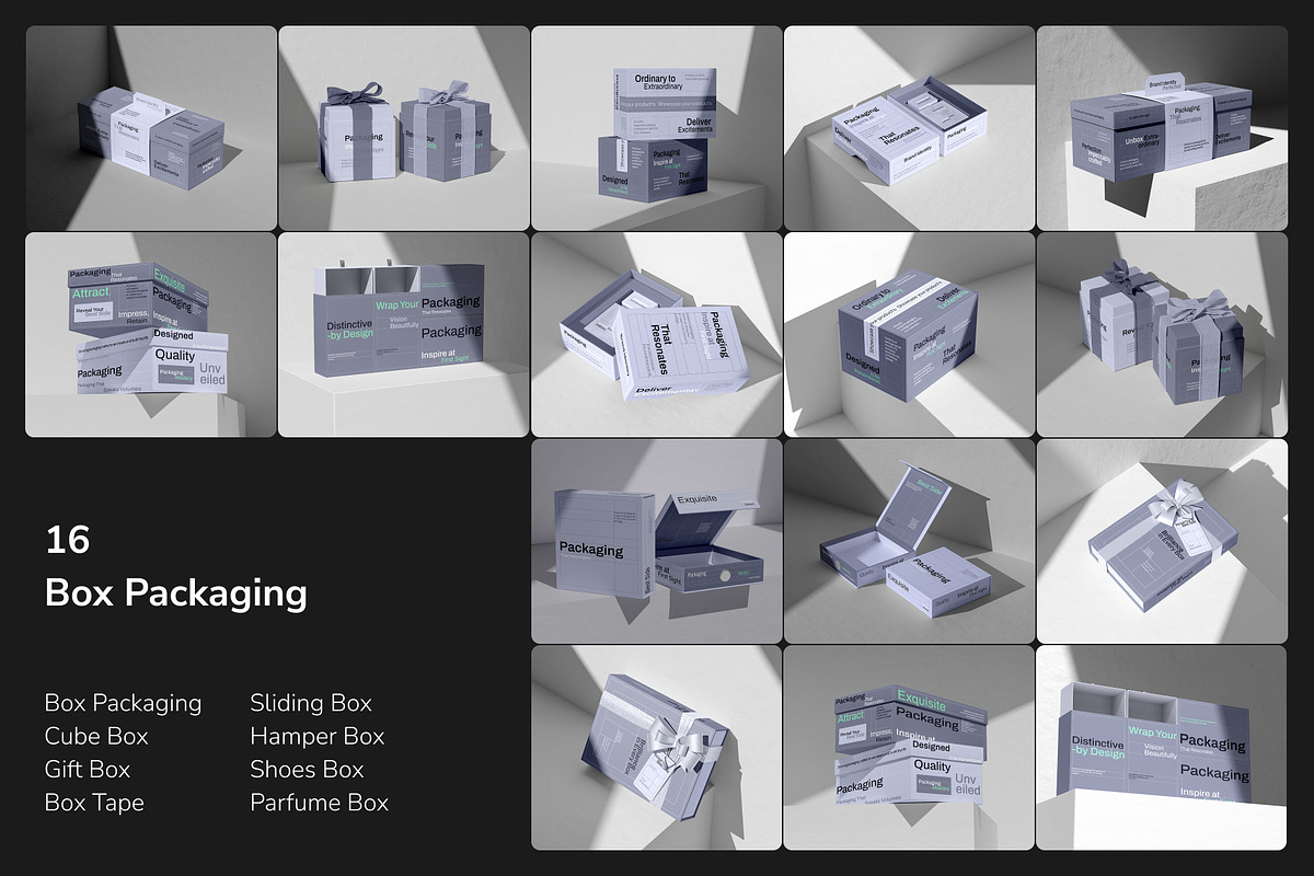Product Packaging Set Mockup, a Mockup by Arvalamockup (Photo 6 of 12)