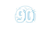 Anniversary 90. 3d number ninty, a Decorative Illustration by Sunny (Thumbnail 2 of 2)