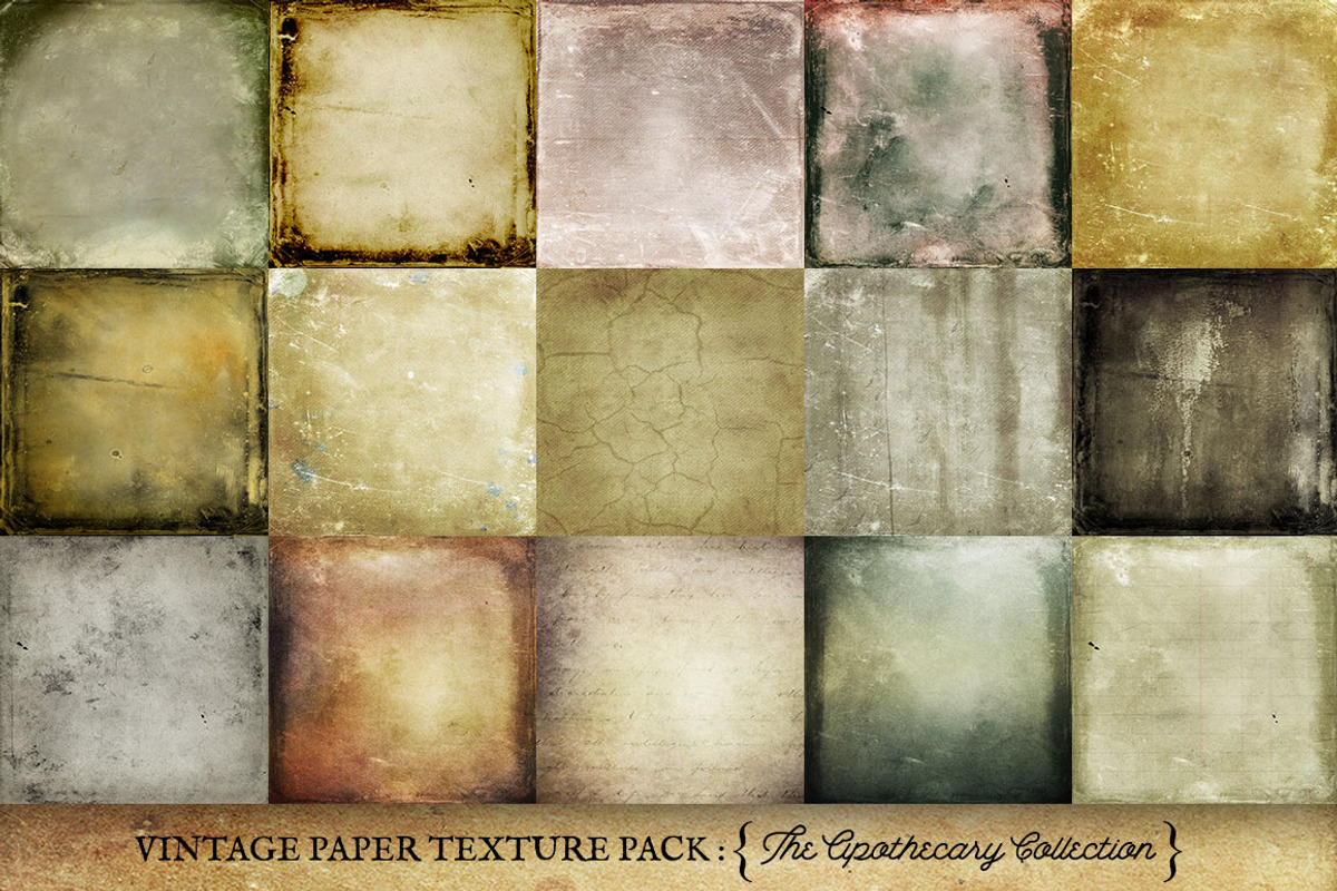 Vintage Paper Textures Apothecary, a Texture Graphic by Eclectic Anthology (Photo 2 of 6)