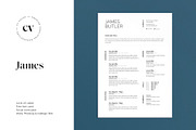 James | CV / resume template, a Resume Template by CV house (Thumbnail 1 of 9)