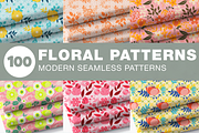 100+ Floral Seamless Patterns Bundle, a Pattern Graphic by ThePhoton (Thumbnail 1 of 5)