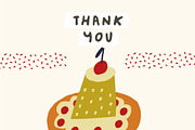 Piece of Cake Birthday Cake Clipart, a Decorative Illustration by Olia (Thumbnail 19 of 19)