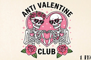 Anti Valentine Club Png, Funny Png, an Illustration by DreamPrint404 (Thumbnail 1 of 8)