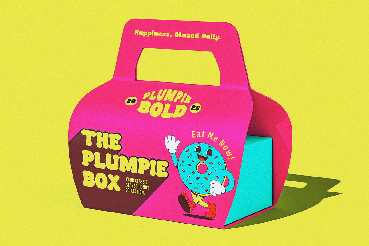Plumpie Bold - Retro Display Font, a Font by Studio Moara (Photo 4 of 8)