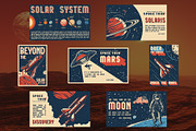 18 Retro Space Posters, a Brochure Template by DGIM studio (Thumbnail 2 of 5)