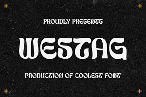 Westag Font, a Font by Koplexs Studio
