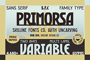 SFC Primorsa Sans - 20 Fonts, a Sans Serif Font by Skilline Supply Co. (Thumbnail 1 of 13)