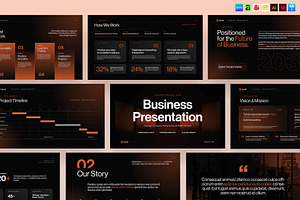 Business Presentation Template, a Presentation Template by BrandPacks