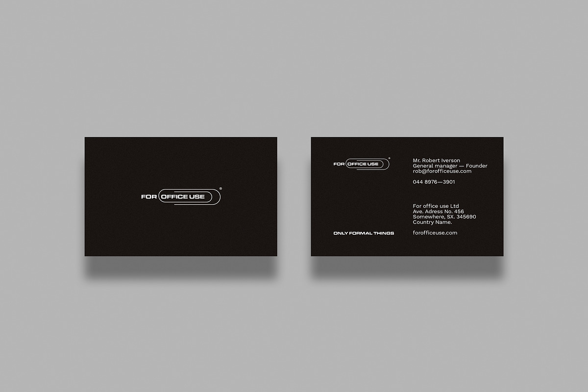 For office business cards template, a Card Template by Srg® (Photo 1 of 4)