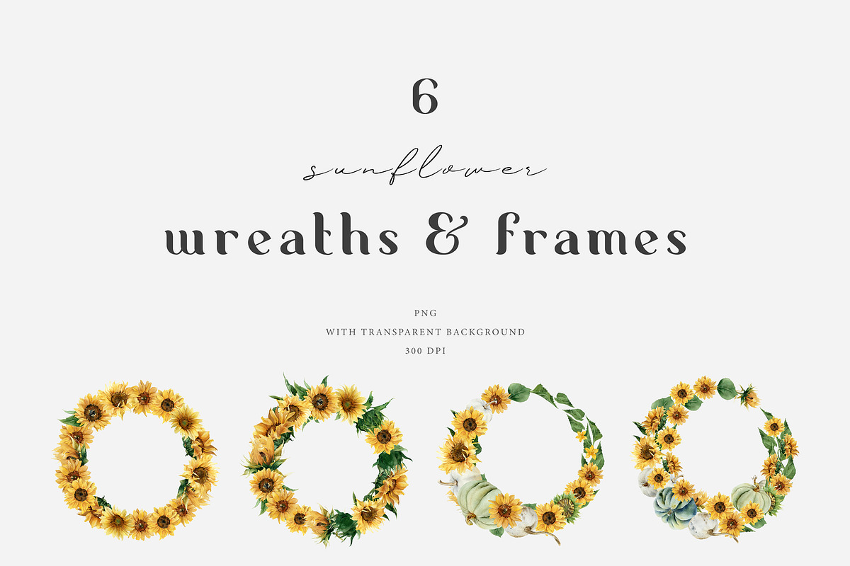 Sunflower Watercolor summer flowers, a Decorative Illustration by Diana Askarova Art (Photo 4 of 8)