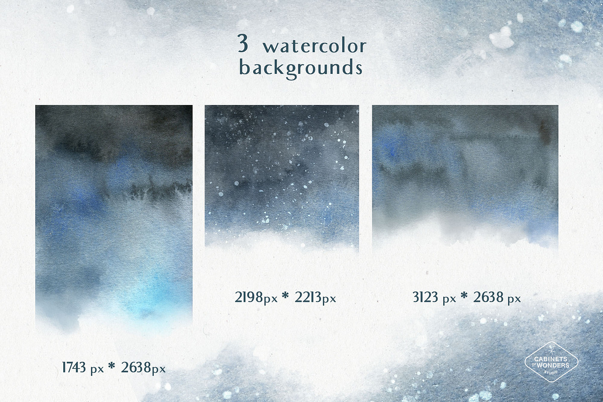 Polar Bear Christmas Watercolor set, an Animal Illustration by STUDIO CABINET (Photo 6 of 7)