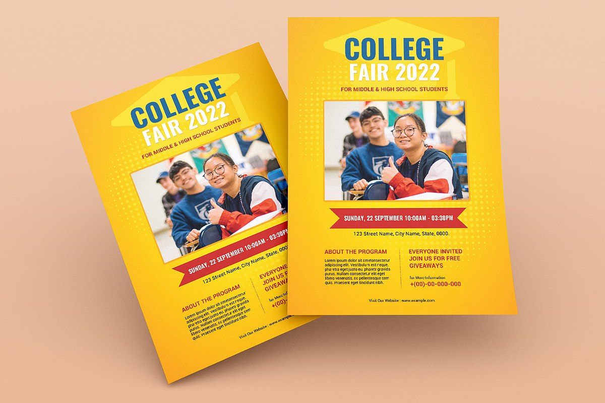 College Fair Flyer Template preview 2
