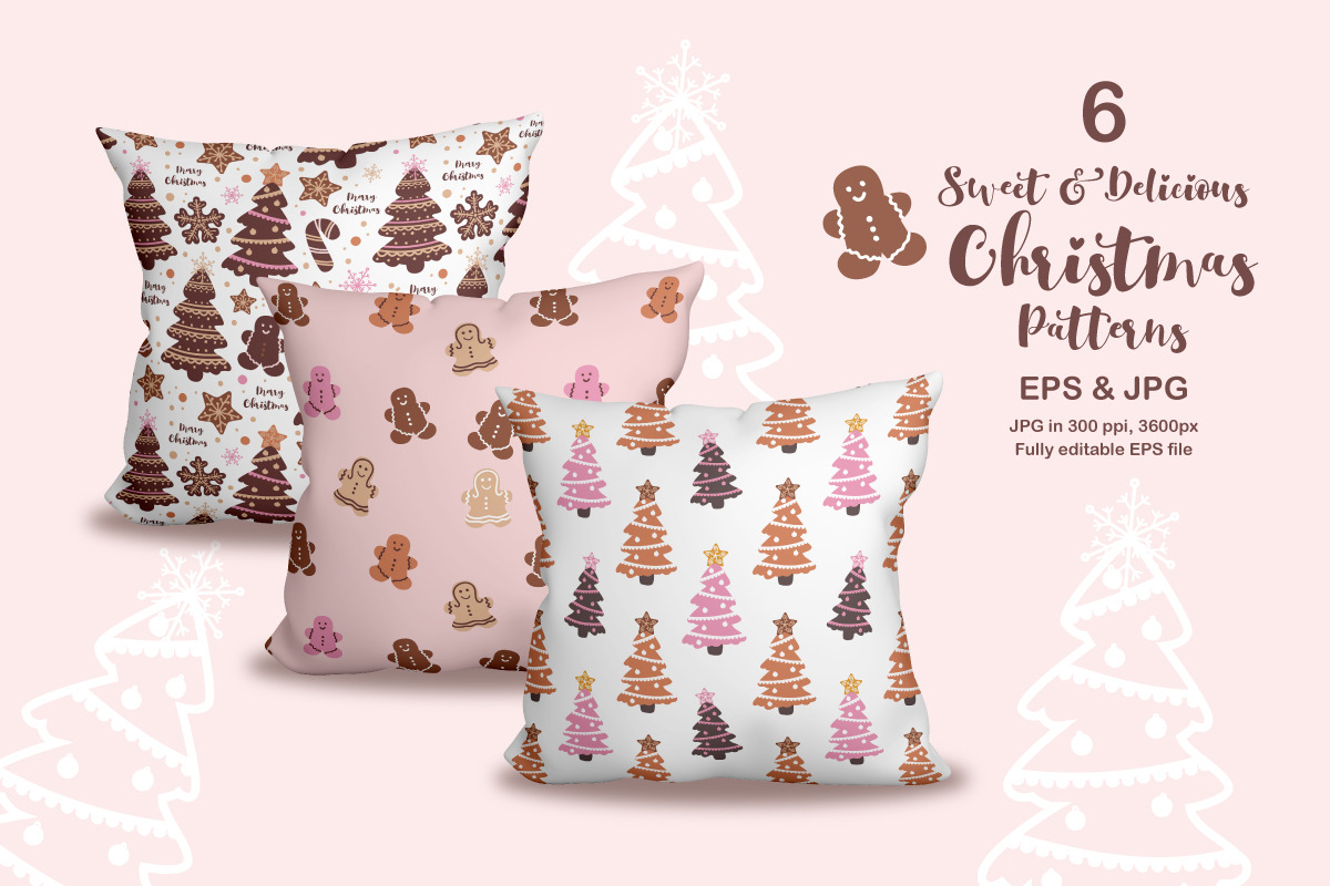 Sweet & Delicious Christmas Patterns, a Pattern Graphic by DrawStudio1988 (Photo 2 of 9)