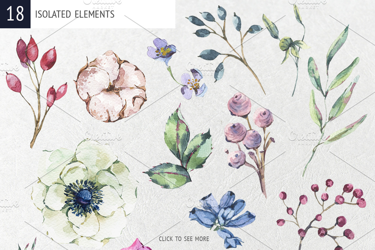 Roses&Anemones for you, a Decorative Illustration by Belusuab (Photo 4 of 4)