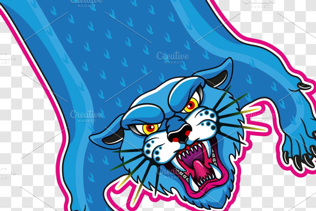 Wild Cats Rugs. Vector Illustration., an Animal Illustration by Moloko88 (Photo 3 of 3)