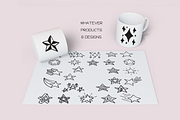 Star Doodles - Dingbats Font, a Symbol Font by WADLEN (Thumbnail 6 of 7)