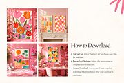 50 Girly Pink Retro Frame Mockups, a Household Mockup by Matisse Studio (Thumbnail 10 of 10)