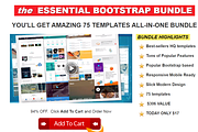 130 Essentials Templates Bundle DEAL, a Bootstrap Template by Bootstraptor (Thumbnail 5 of 21)