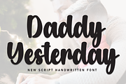 Daddy Yesterday | Script Font, a Handwritten Font by Scratchones (Thumbnail 1 of 8)