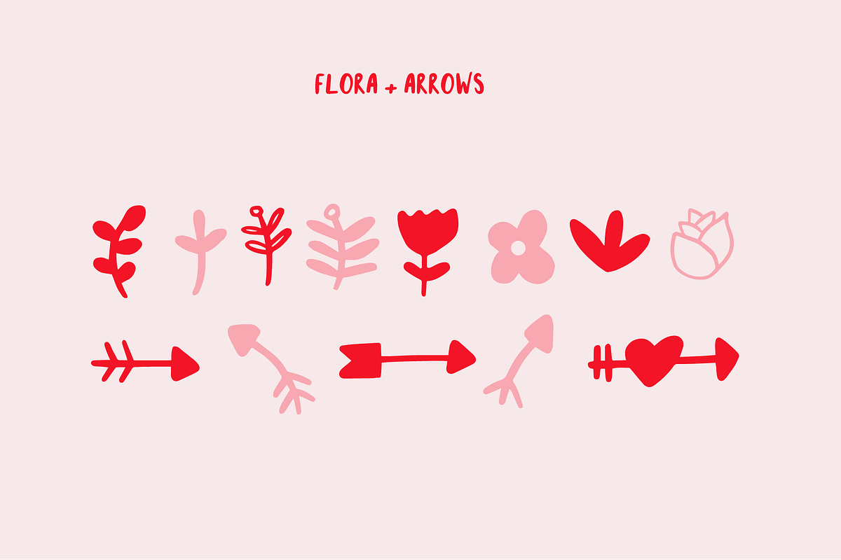 Valentine Font + Illustration Bundle, a Font by Forth and Wild (Photo 11 of 14)