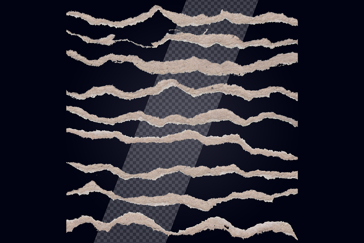 Torn Paper Edge Textures PNG Packs, a Texture Graphic by Creative_View (Photo 3 of 13)